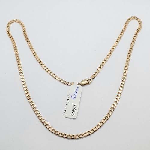 9ct 9ct Curb Link Chain Yellow Gold Chain 52cm 11.16G | 036000400462 ...