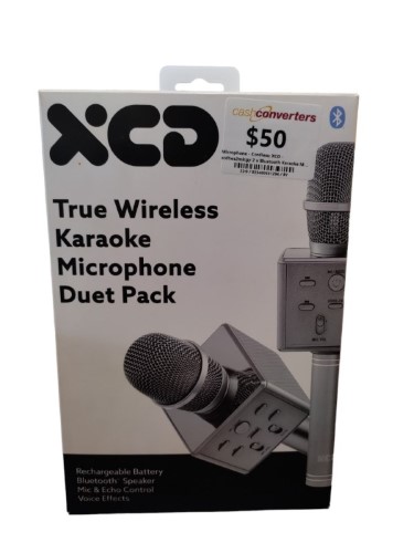 Xcd 2 X Bluetooth Karaoke Microphone With Voice Changer Metallic