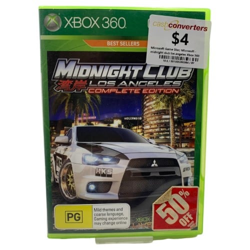 Midnight Club Los Angeles Xbox 360 | 001000292984 | Cash Converters