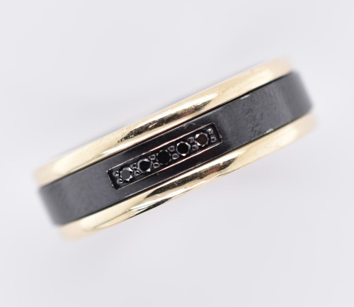 Michael hill black sale titanium ring