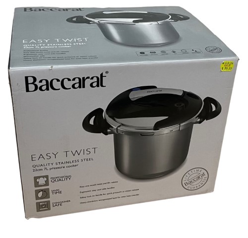 Baccarat pressure cooker outlet instructions