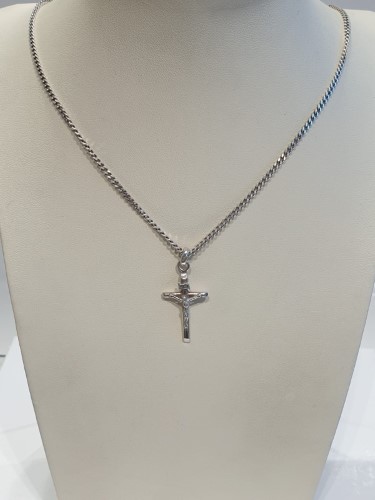 Silver Chain With Cross Silver Necklace 60cm 8.4G | 041900372004 | Cash ...