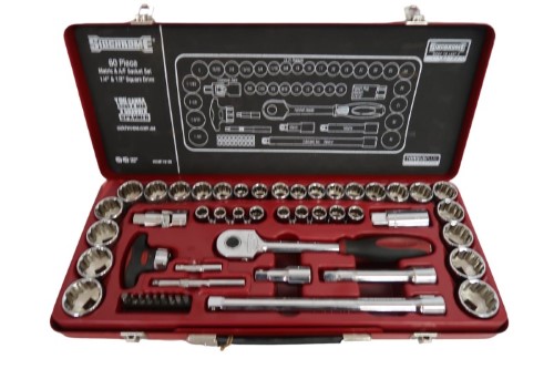 Sidchrome 60Pce Socket Set Red | 017100250393 | Cash Converters