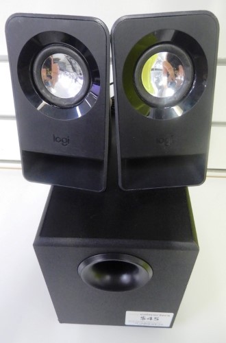 logitech multimedia speakers black z213