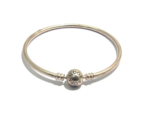 Pandora 7.5 bangle store sterling silver