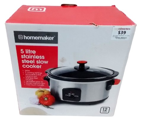 homemaker 5 litre slow cooker