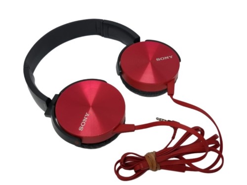 Sony Extra Bass Stereo Headphone Mdr Xb450 Red 023100459280