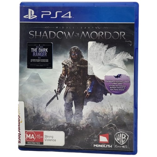 Shadow Of Mordor Playstation 4 (PS4) | 002500487755 | Cash Converters