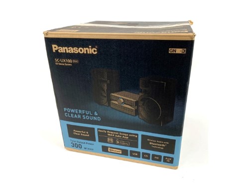 Panasonic 300W CD Stereo System Sc-Ux100 Black | 033000352174 | Cash ...