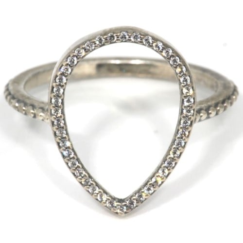 Pandora teardrop online silhouette ring